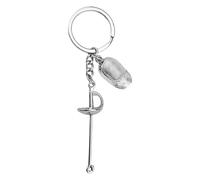 Llavero de metal con colgante de esgrima coleccionable para la escuela de trabajo, ligero y resistente a la oxidación, colgante deportivo coleccionable, a, Talla única