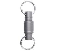 Llavero de metal con rotación de 360 grados, mosquetón extraíble para una organización segura de las llaves, llavero extraíble