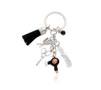 Llavero de Metal Creativo Temático de Peluquería, Colección para Regalo