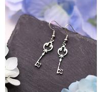 Llavero de Metal de Santa Claus Navideño, Aretes de Amor y para Mujeres y Hombres, Joyería
