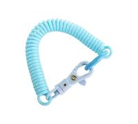 Llavero de metal, Llavero elástico, 24 Uds., etiquetas de equipaje, cierre langosta antipérdida, pulsera en espiral, ganchos for llaves(Blue)