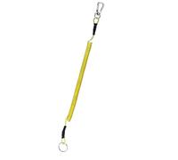 Llavero de metal, Llavero elástico 30 Uds 1,2/2/3m Max espiral antipérdida llavero de teléfono for pesca al aire libre(Yellow,3 Months)