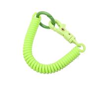 Llavero de metal, Llavero elástico 50 Uds. Pulsera de resortes helicoidales retráctiles con cierre langosta(Green)