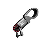 Llavero De Metal Motocicleta para Moto Guzzi V100 Mandello V7 Stone V8S TT Bobber Breva 850 1100 1200 Llavero De Cuerda Trenzada Moto Accesorios,Black-Red-A