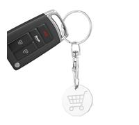 Llavero De Moneda Para Carrito De La Compra - De Moneda Para Carrito De Compras Para Llaves | Pequeño Y Portátil Para Llaves - Para Adultos, Hombres, Mujeres, Cumpleaños, Boda, Escuela, Cartera, Y