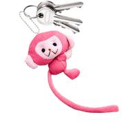 Llavero de Monkey Doll | Lindo mono lindo llavero de peluche, animal suave, accesorio decorativo, colgante creativo para cumpleaños de vacaciones, rosa, Se référer au descriptif