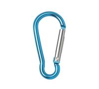 Llavero de mosquetón de 10 uds, Gancho a presión de Llavero de Aluminio, Kit de Hebilla para Botella de Agua para Acampar al Aire Libre para Escalada y Senderismo(Sky Blue)