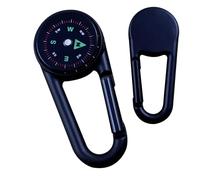 Llavero de mosquetón, llavero brújula - Mosquetón de brújula portátil,Brújula de supervivencia en camping, brújula llavero portátil de bolsillo con medidor de temperatura, brújula de supervivencia