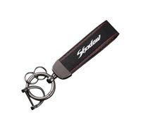 Llavero de Moto de Cuero para Honda Shadow VT 400 600 750 1100 VT400 VT600 1300 Alta Gama Accesorio para Motocicleta Llavero Premium para Motociclistas,Red-A