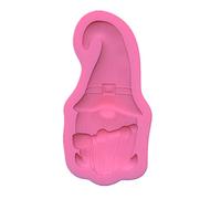 Llavero de muñeca de gnomo de Papá Noel, molde de silicona de resina epoxi, molde de fundición para collares, decoración de joyas