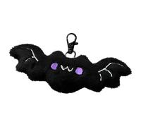 Llavero de murciélago - Llavero de murciélago de Halloween | Colgante creativo para bolsa de Halloween | Colgante de bolso | Llavero de murciélago de mochila para teléfonos móviles, mochilas, Negro,