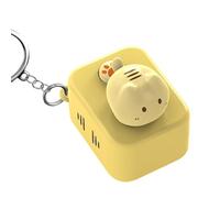 Llavero de música de doble propósito para aliviar el estrés, juguete decorativo con botón para la oficina, con soporte portátil, juguete de escritorio ABS para adultos