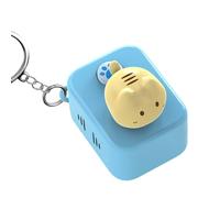 Llavero de música de doble propósito para aliviar el estrés, juguete decorativo con botón para la oficina, con soporte portátil, juguete de escritorio ABS para adultos