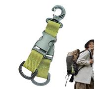 Llavero de nailon, llavero con cinturón de nailon | Mosquetón llavero con rotación de 360 grados,Llavero de tela para camping, senderismo, Army Green, Fare riferimento alla descrizione