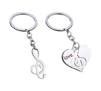 Llavero de nota musical, dije de clave de sol, amante de la música, llavero de metal ligero y elegante, accesorios para músicos, mochilas perfectas, llaveros de notas musicales, bolsas de recuerdo