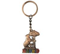 Llavero de Oso y Madrid Metro de Madrid y Cibeles, Cobre Dorado Niquelado Estañado (oso bronce)