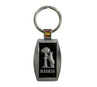 Llavero de Oso y Madrid Metro de Madrid y Cibeles, Cobre Dorado Niquelado Estañado (oso C niquelado)