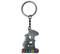Llavero de Oso y Madrid Metro de Madrid y Cibeles, Cobre Dorado Niquelado Estañado (oso niquelado)