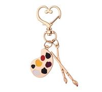 Llavero de paleta de artistas, regalo para mujeres, hombres, mejor amigo, regalo de cumpleaños para mejores artistas, pintores, amantes del arte, regalos para estudiantes de arte, profesores, pinceles