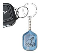 Llavero de paleta de pickleball, llavero pequeño para raqueta de pickleball, llavero de raqueta pequeña, llavero deportivo portátil para bolsos, llaves, azul, Refer to description