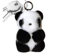 Llavero de panda de peluche | Lindo juguete de animal - Bonitos de animales de peluche, dije de para, teléfono móvil para hombres y mujeres, Negro, Refer to description
