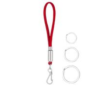 Llavero De Paracord De Alta Resistencia - Cordón De Silbato De Paracord De Alta Resistencia De 12,5 Cm/4,92 Pulgadas, Gancho De Clip Con Cierre De Hebilla, Porta Insignias, 3 Llaveros, Gancho De Cuerd