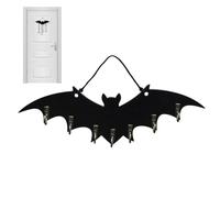 Llavero de Pared de Halloween Percha de madera decorativa con forma de | Llavero de pared de Halloween Para hogar, casa rural, casa encantada, entrada, salón,