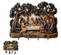 Llavero de pared de madera de Pentecostés, llama de paloma del Espíritu Santo, decoración cristiana para el hogar