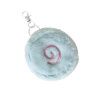 Llavero de pastel de peces de dibujos animados, bolsa de felpa suave portátil organizada para decoración esencial y elegante para mujeres y niñas, organizador de llaveros en forma de pez, Blue, Mass