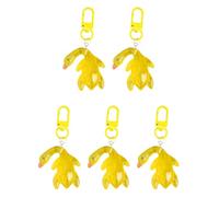 LLavero De Pato Asado Brillante Llavero Brillante Para Bolso Accesorio De Decoración Pato Magnético 5 Uds.