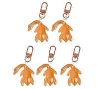 LLavero De Pato Asado Brillante Llavero Brillante Para Bolso Accesorio De Decoración Pato Magnético 5 Uds.