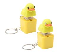 Llavero de Pato Graznido, Juguete Fidget, Teclas de Teclado de Pato Graznido para la Ansiedad