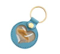 Llavero de pelo de mascota - Recuerdo personalizado de perro o gato | Pequeño llavero colgante para seres queridos, llavero de pelo de perro para recuerdos o recuerdos, lápidas de gato con fácil de