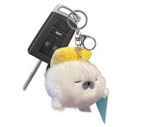 Llavero de peluche animal, lindo llavero animal | Colgante de bolso de mano de peluche suave y tierno llavero de animales de peluche para niños, niñas y adultos., blanco, Se référer au descriptif