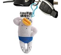 Llavero de peluche anime, llavero de peluche | Llavero de diseño de anime divertido, suavidad decorativa de colección para niños, niñas, niños, Color blanco., Fare riferimento alla descrizione