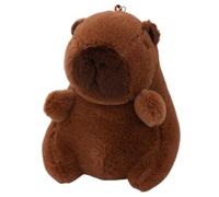 Llavero de peluche Capybara - Colgante animal realista de 12 cm, bolsos accesorios de moda Capybara | Mochila y llaves de coche, amuleto de peluche suave, juguete Capybara, ideal para