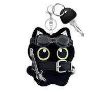 Llavero de peluche con forma de gato, 12 cm, colgante de peluche de gato para mujeres, para niños, adolescentes, mujeres, niñas, mochilas, bolsos, bolsas de tote, decoraciones