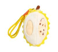 ＡＷＨＡＯ Llavero de Peluche de Durián, Adorno para Bolso, Juguete de Peluche Compacto, Creativo Y Adorable para Niños, Amarillo