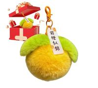 Llavero de peluche | Forma de naranja nómada y dulce, colgante para mochila llavero | para mujer, niño, niña, adolescente, adulto, esposa, novia, interior