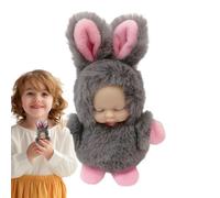 Llavero de peluche largo de 3,94 pulgadas con colgante de peluche suave, un acusado de accesorio de lujo para niñas, limimile para viajes, exteriores y comodidad diaria