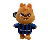 Llavero de peluche Sk-zoo "Karma" con llavero 7 * 9 cm stray-kids "STAY" skz Wolf Chan Jiniret Bbokari Leebit con colgante, 7*9 cm