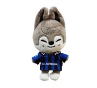 Llavero de peluche Sk-zoo "Karma" con llavero 7 * 9 cm stray-kids "STAY" skz Wolf Chan Jiniret Bbokari Leebit con colgante, 7*9 cm