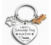 Llavero De Perro Salchicha De 1 Pieza Y 1 Par De Calcetines, Cole Lindo Y Lindo, Decoración De Llaves De Mochila contra Pérdidas, Regalo para Amantes De Los Animales.