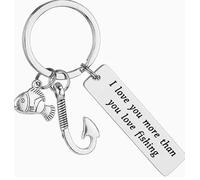 Llavero De Pesca Inglés De 2 Piezas, Tema Divertido Al Aire Libre, Cole Artesanal Exquisito, Adecuado para Decoración De Bolsos Y Regalos.