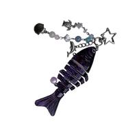 Llavero de pez que se mueve con el cuerpo articulado flexible, llavero de resina para pescadores, decoración de actividades al aire libre, llavero de peces articulados con movimiento dinámico