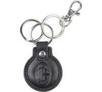 Llavero de Piel Redondo Producto Oficial Milan 143182, Negro, Talla única, Deportes