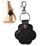 Llavero de piel sintética de Iron Paw Shape Memorial Keepsake para llevar a la joyería de almacenamiento portátil para gatos y perros, cartera de teléfono, amuleto de regalo para hombres y niñas