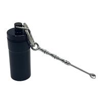 Llavero de píldoras, pequeño organizador de aluminio, llavero de bolsillo, para tapones de oídos, aceite de pescado, mujeres, hombres, viajes, trabajo, al aire libre, gimnasio, camping, senderismo