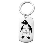 Llavero de Plata Sei Il Mio Pingüino Llavero Llavero Anillos Pareja Regalos Novedad Lanzado y Popular Convenient And Attractive