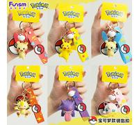 LLavero de Pokemon Morpeko genuino, Gengar Meowth Cubone Jigglypuff Mimikyu, figura de acción de Anime, llavero de juguete, colgante con fragancia, regalo 5.5cm Mimikyu